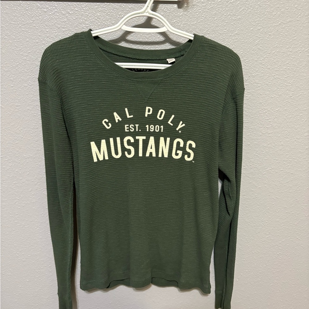 Cal Poly Mustangs Green Long Sleeve Tee Original League Women’s small